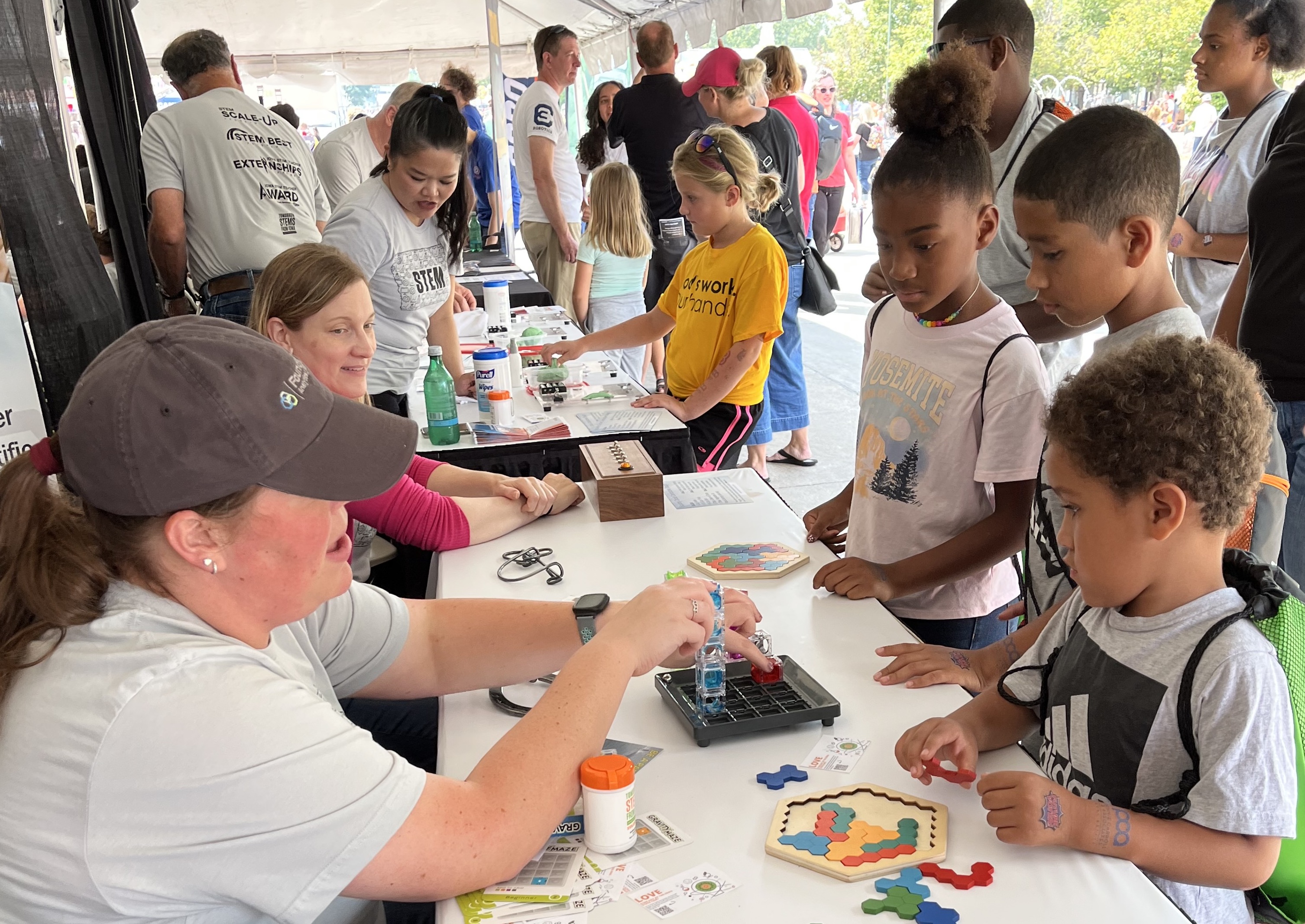 Iowa youth gain awareness and excitement for STEM through STEM Day at the Iowa State Fair, among other events and programs led by the STEM Council each year.