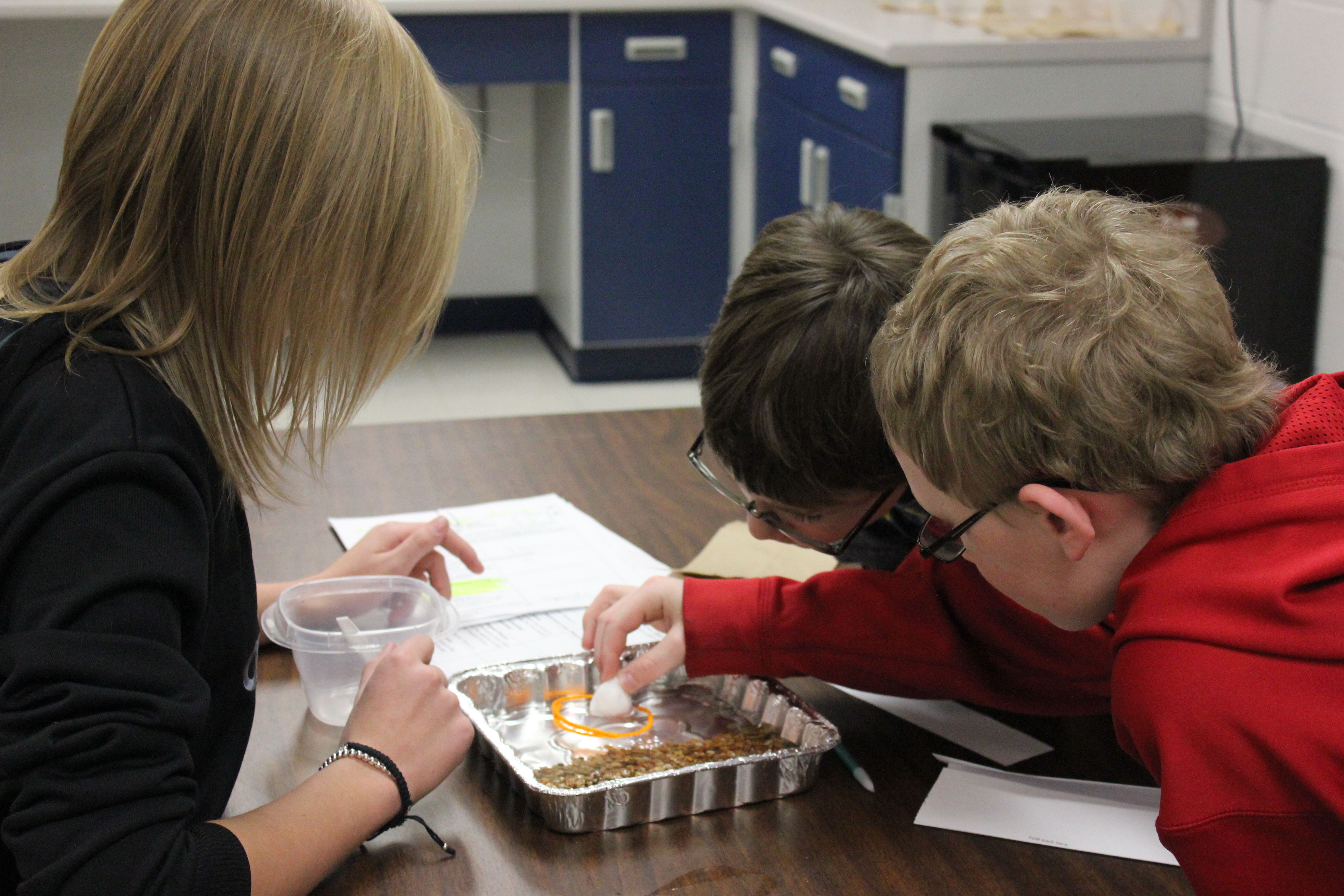 Lewis Central Middle School students use STEM Scale-Up program, "Engineering is Elementary" 