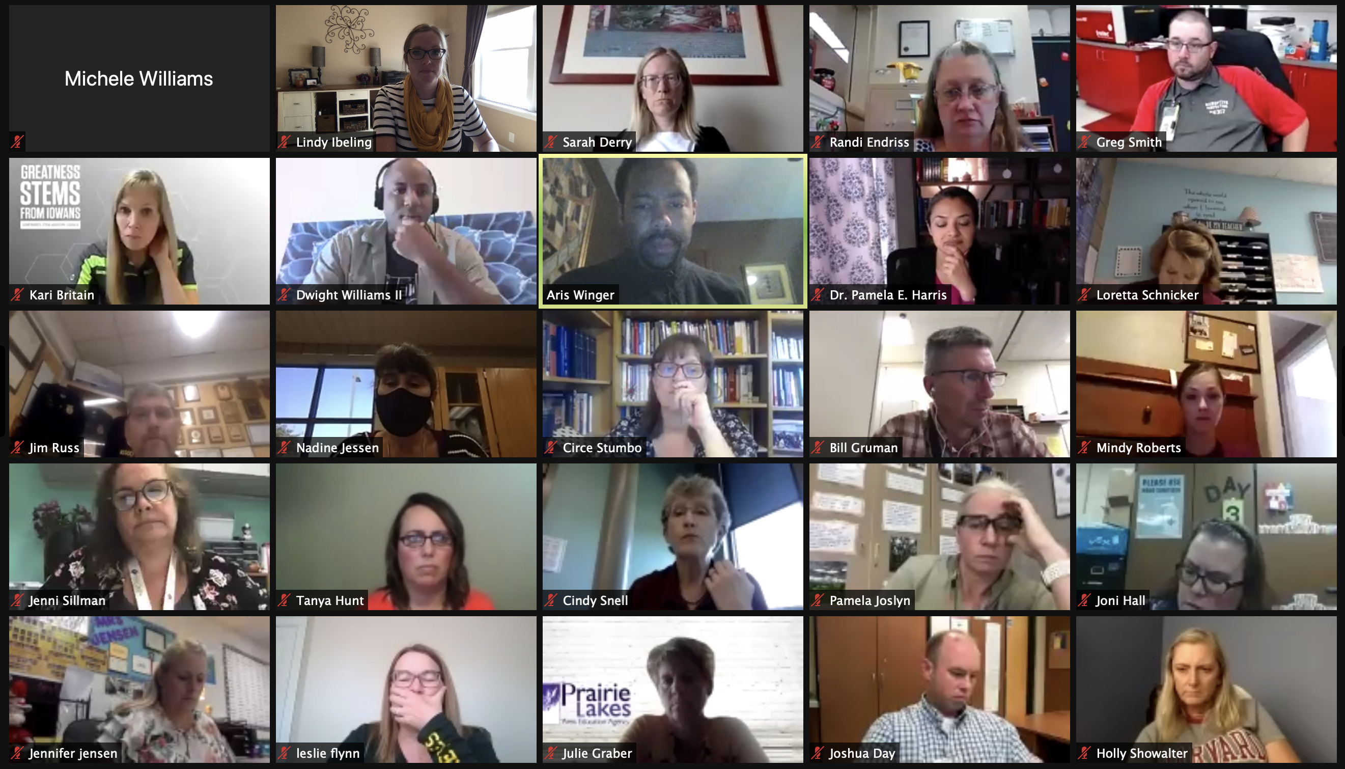 Virtual webinar to check in with participants of the Fostering Equity in the STEM Classroom Workshop.