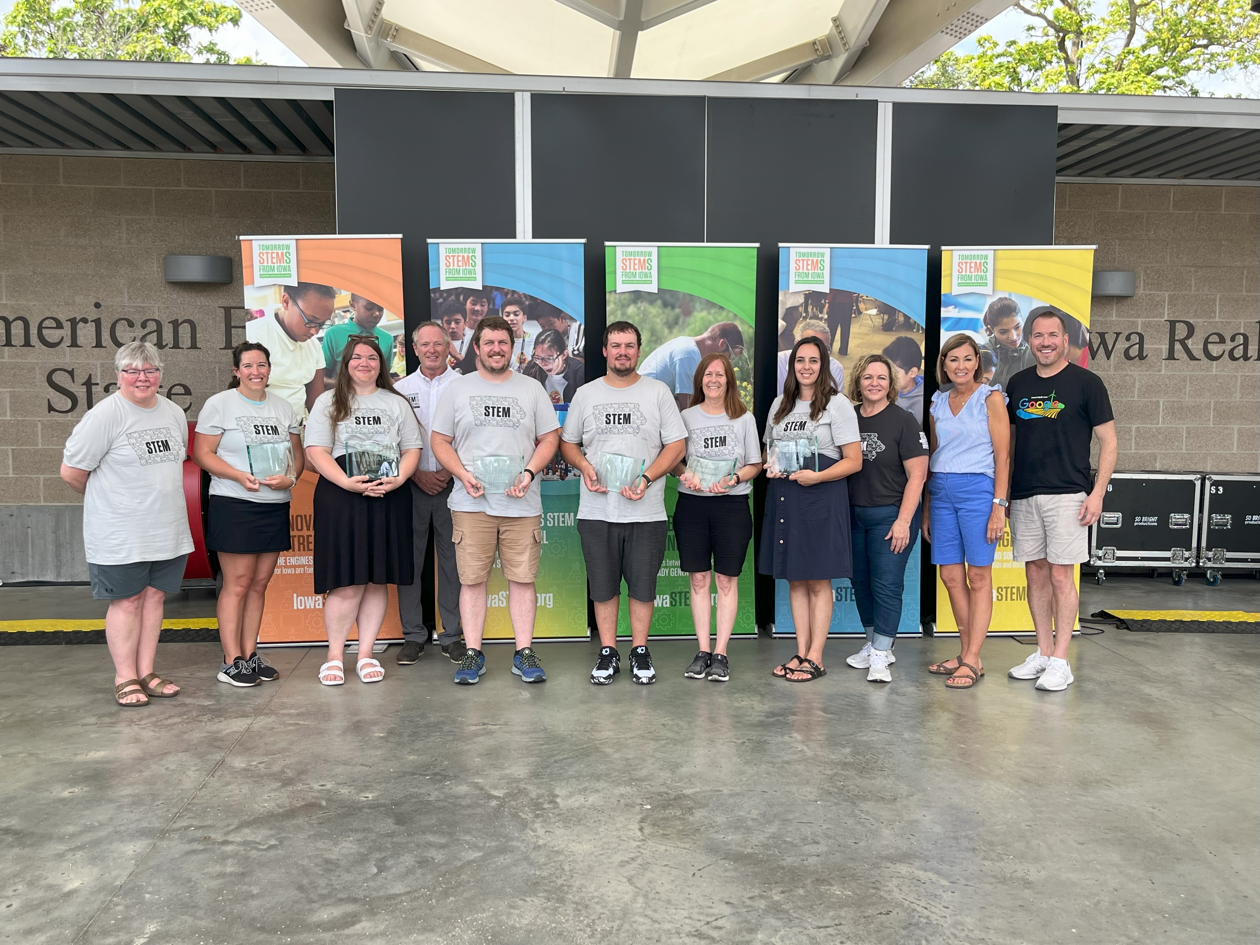 Recipients of the 2023 Iowa STEM Teacher award were honored at STEM Day at the Fair.