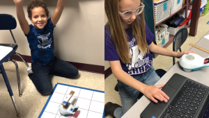 Students from Hawthorne Elementary School in Keokuk who participated in the STEM Scale-Up Program Robot Investigations with Finch Robot reported more confidence with new technology and increased interest in computer science and robotics.