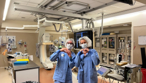 Kelly Giesemann and Steph Monahan, Dubuque High School biology teachers, participated in the STEM Teacher Externships Program with the Clinical and Professional Development Department at MercyOne in Dubuque, Iowa.