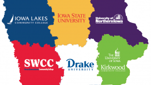 Iowa STEM Hub Institution map