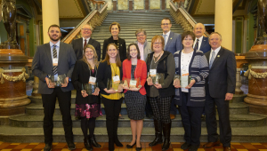 The 2019 Iowa STEM Teacher Award recipients were honored at STEM Day at the Capitol last February.