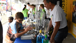 Students participate in STEM activities at the Iowa State Fair