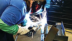 Jenna Nobel takes on welding as part of her Iowa STEM Teacher Externship expirence