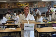 Winterset High School Teacher Kacia Cain utilizes STEM Scale-Up Program SoapyCilantro to connect genetics to medical careers.