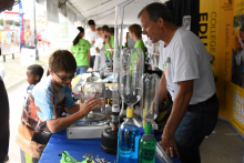 Students participate in STEM activities at the Iowa State Fair